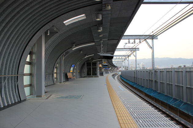 View of west side of platform