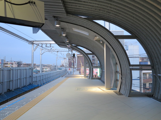 View of east end of platform