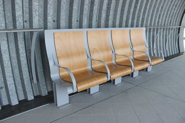 Chairs in the platform