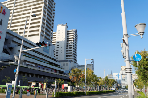 阪急西宮駅前の様子